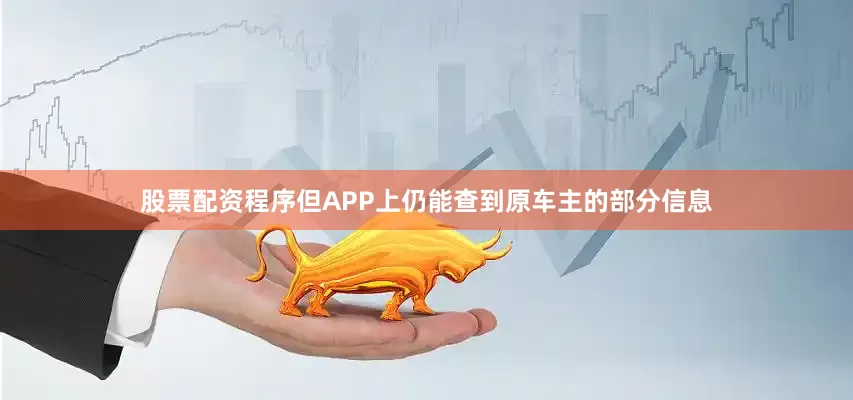 股票配资程序但APP上仍能查到原车主的部分信息